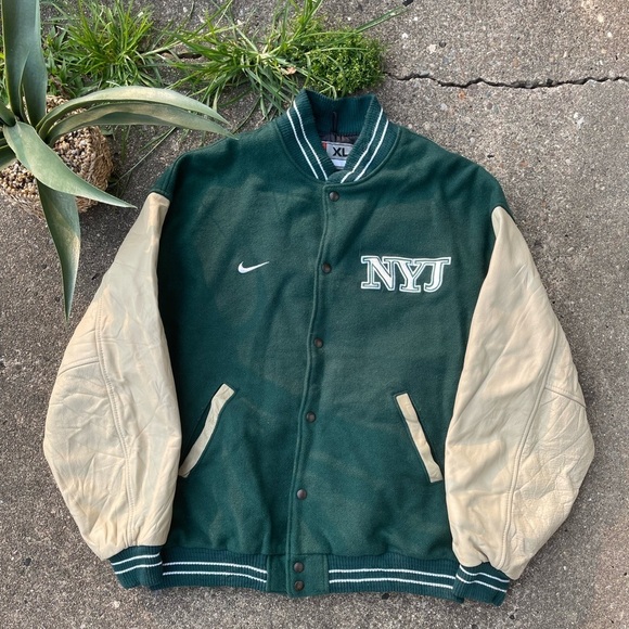 Nike Other - Vintage 90s Nike NFL New York Jets Varsity Jacket